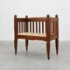 Large Arts & Crafts oak side chair, Belgium ca. 1915