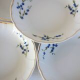 10 Bernardaud Limoges porcelain forget-me-not fruit dessert bowls