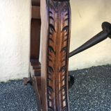 Old green ceramic coffee table from Cazaux