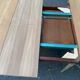 Authentic Scandinavian round table BAUMANN stripped in raw teak 1960