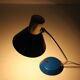 1950s vintage blue table lamp Czechoslovakia
