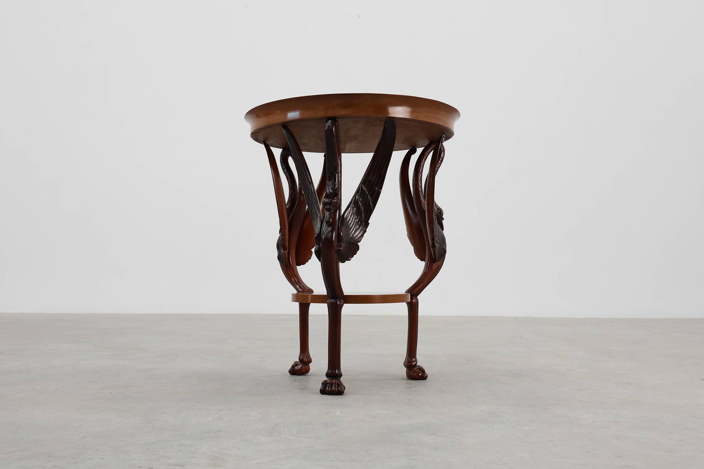 French Empire Side Table in Carved Wood, circa 1850