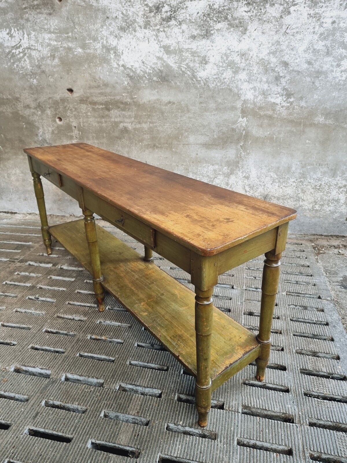 Antique counter side table wall table shop counter