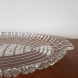 Plat en verre vintage