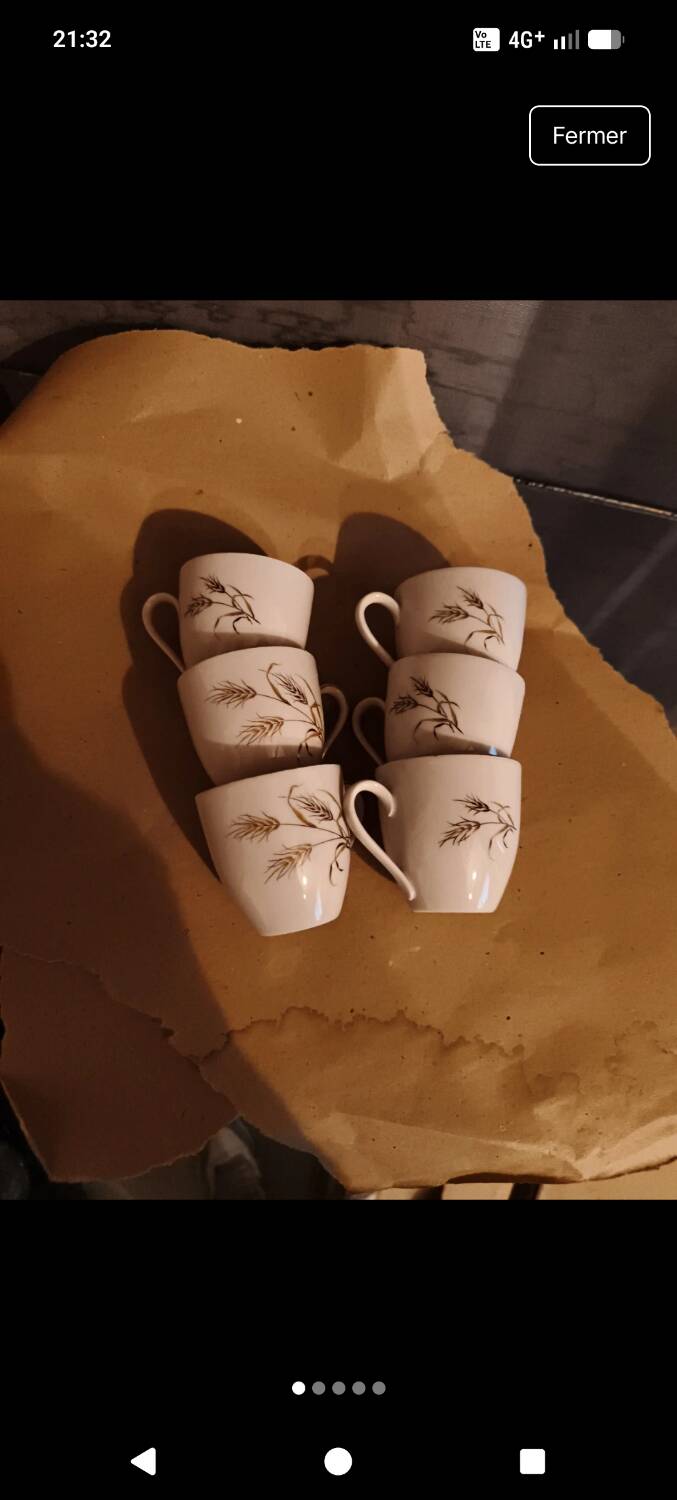 Bavarian porcelain cups