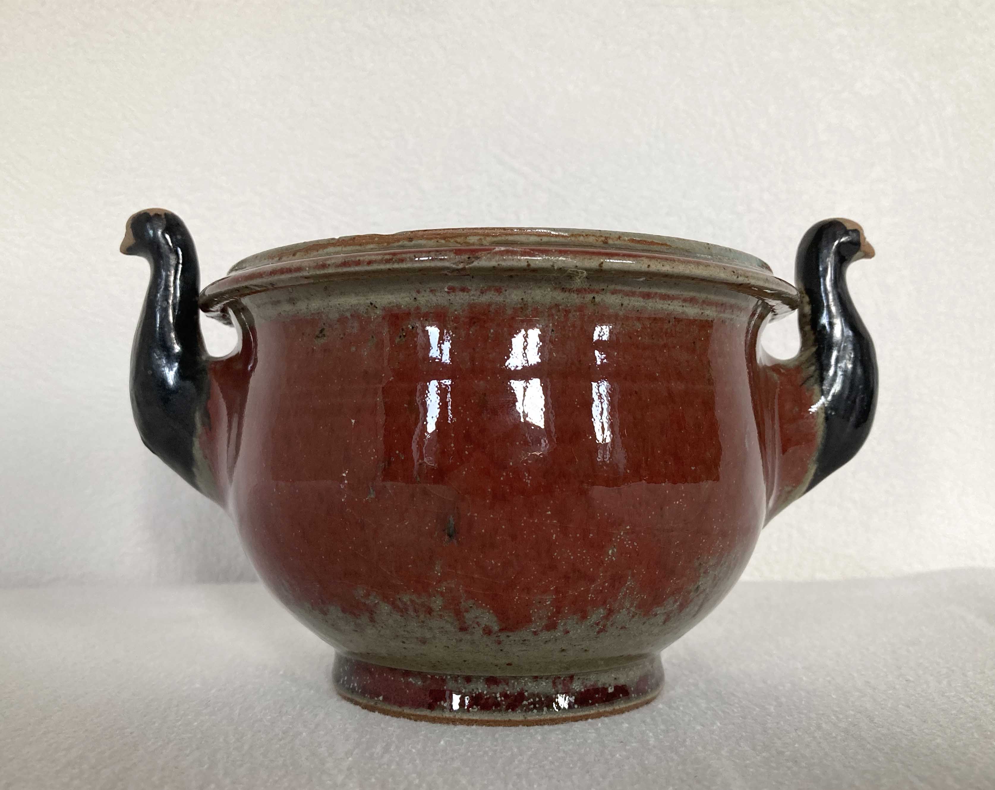 Glazed ceramic cup