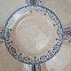 Set of 6 antique flat plates from Creil and Montereau, La Vallières service, 23 cm