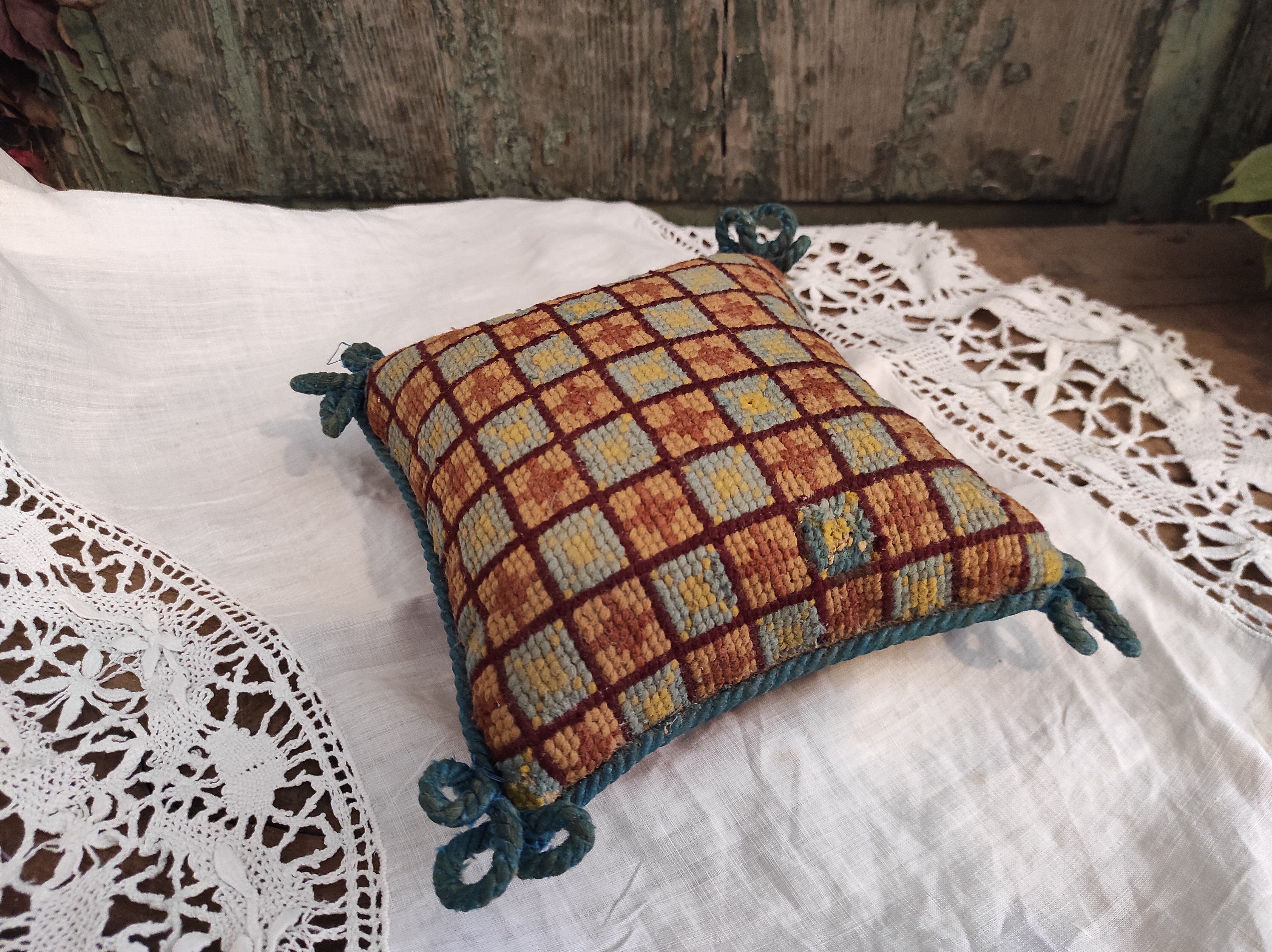 Vintage french handmade cushion