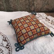 Coussin vintage français fait main