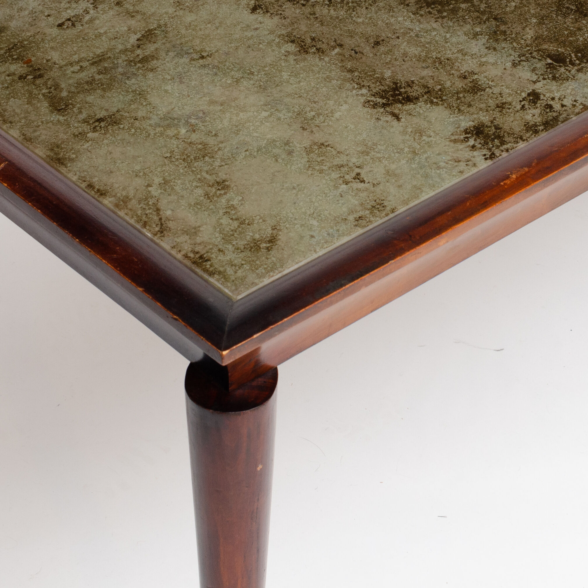 Art Deco mahogany coffee table by Baptistin Spade - France - circa 1930.