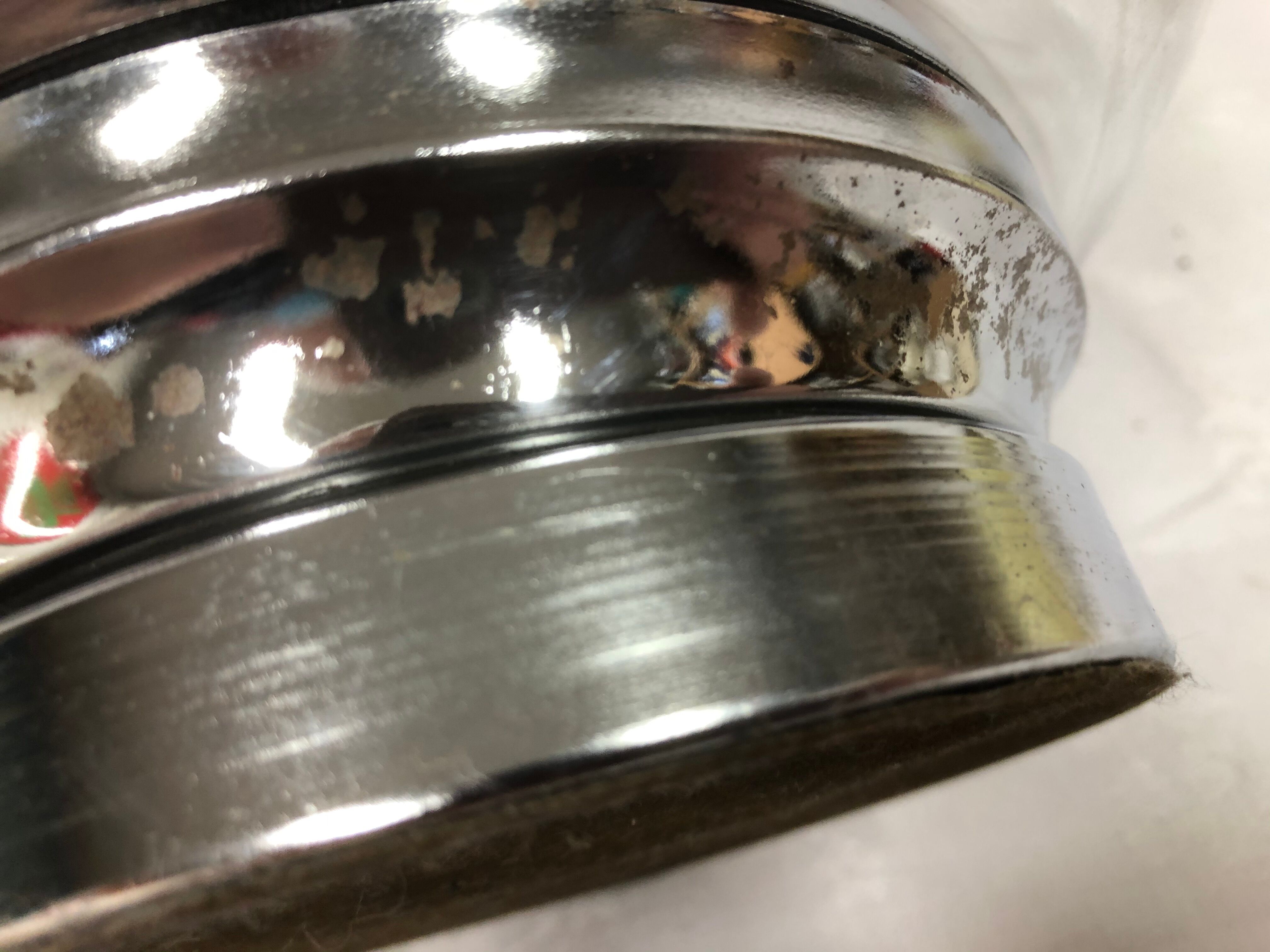 Silver glass ball lamp 1970