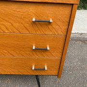 Scandinavian chest of drawers with 3 drawers in oak from the 50s