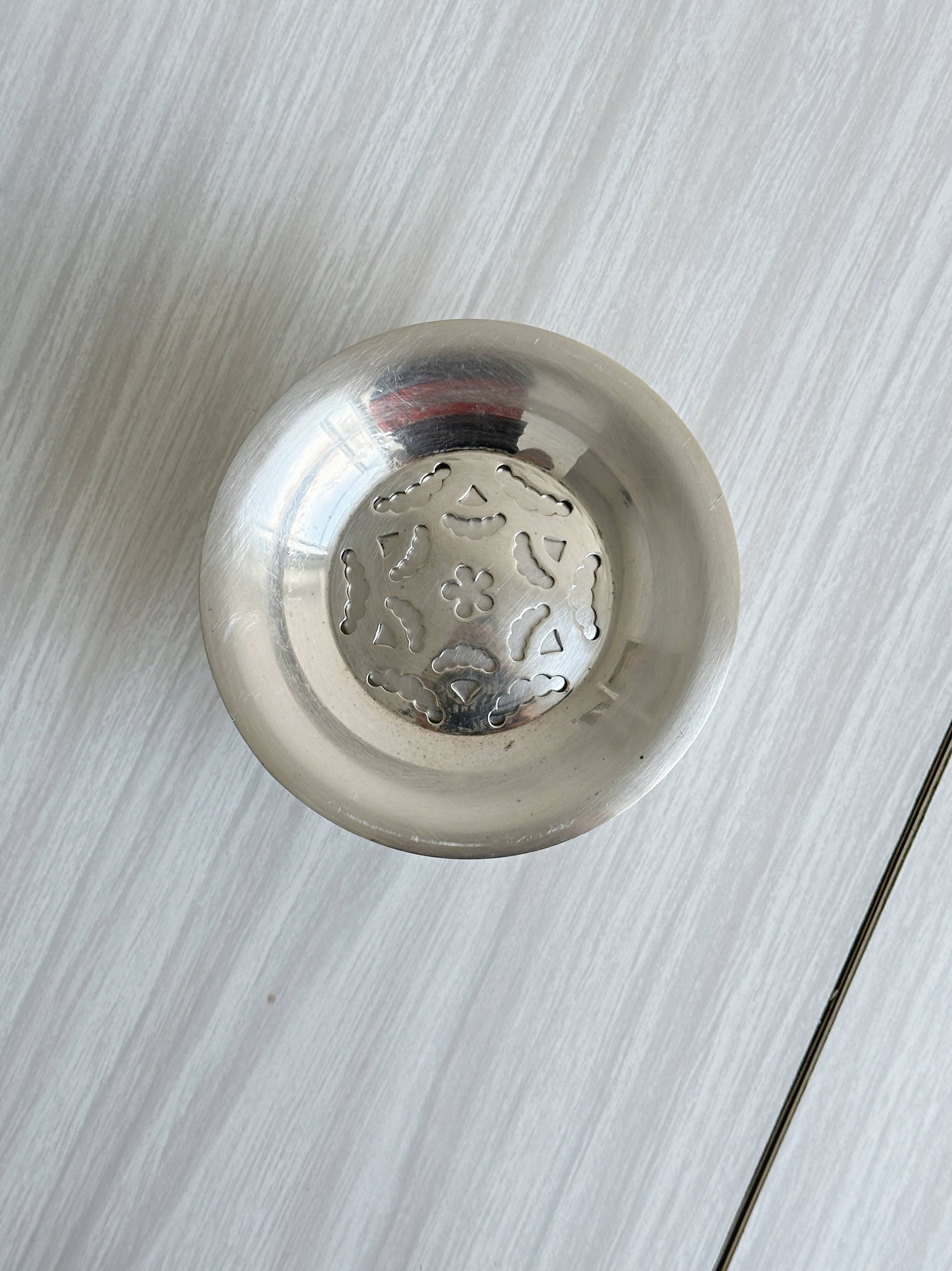 Silver-plated metal butter dish Coquillor