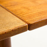 Teak and oak dining table by Jpoul m. Volther for Fdb