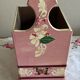 Hand-painted wooden basket – vintage charm and folk authenticity