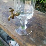 Val Saint_Lambert crystal-cut whiskey fountain