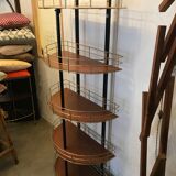 Vintage metal shelf half moon