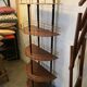 Vintage metal shelf half moon