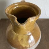 Country vase pitcher in glazed earthenware 1960 Provence