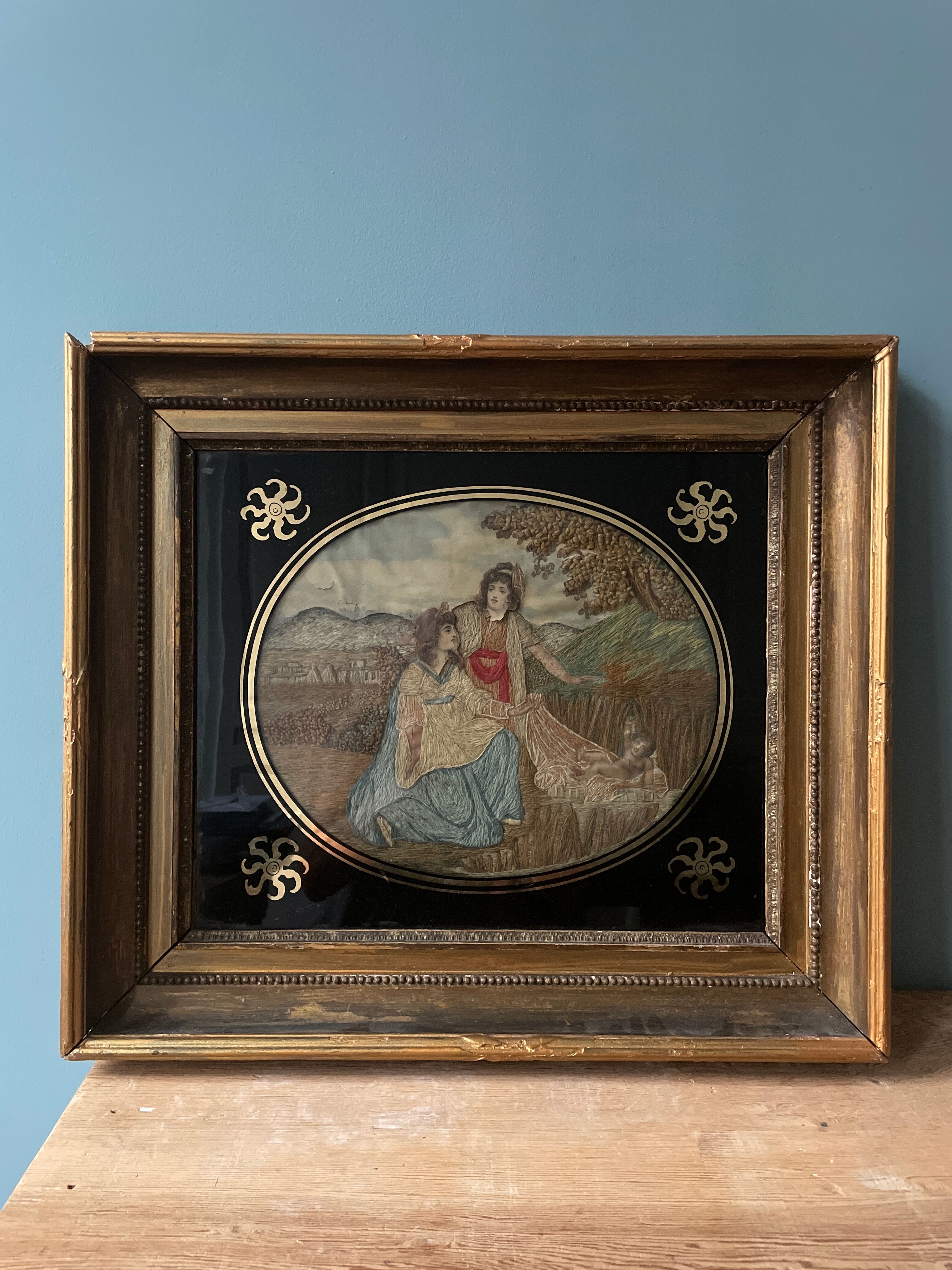 Religious embroidery XIXth