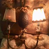 Pineapple bronze sconce