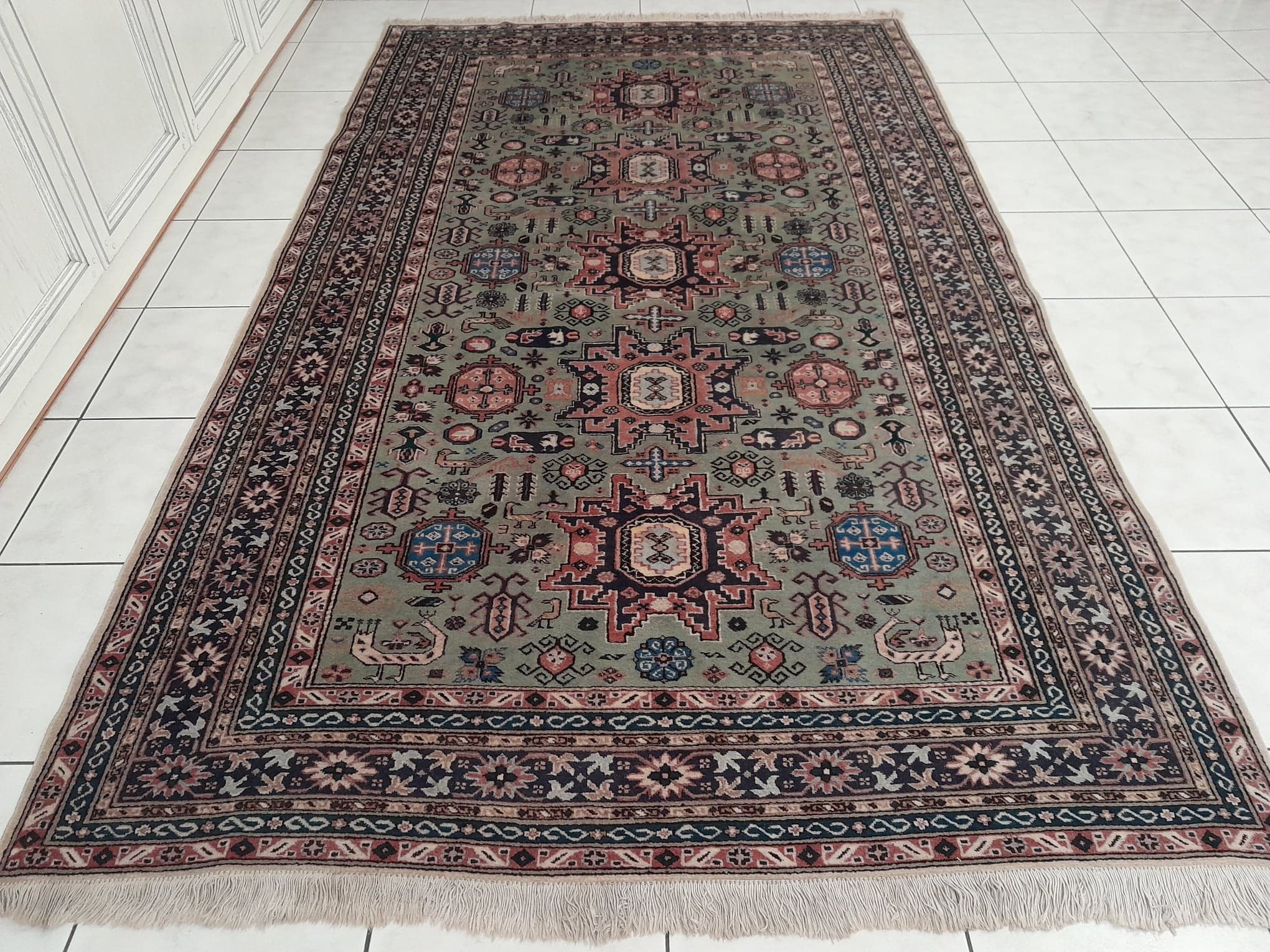 Handmade Caucasian rug 263x158cm