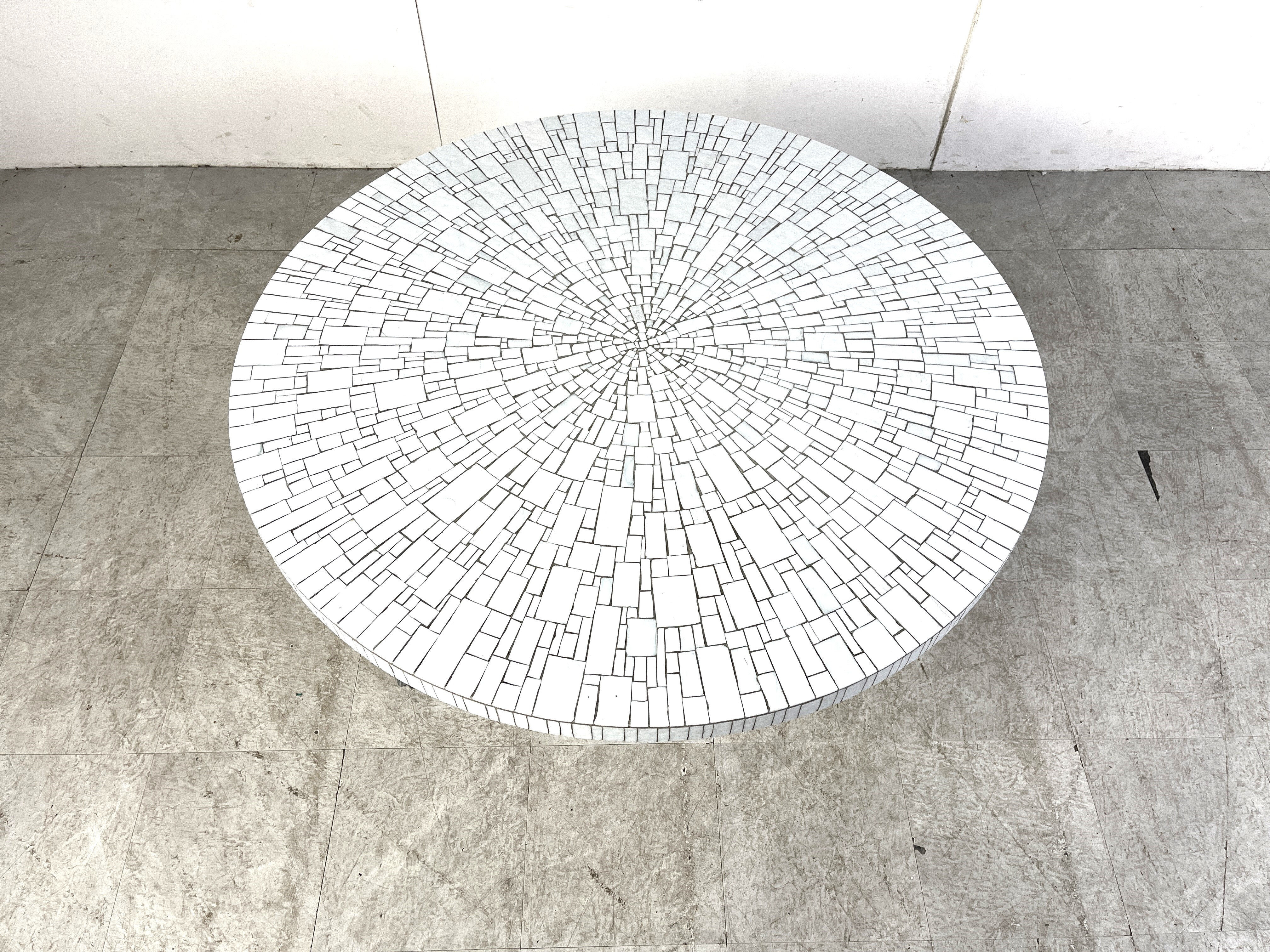 Vintage ceramic mosaic coffee table by Heinz Lilienthal, 1960s