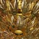 Stilkronen gold-plated brass and crystal chandelier, Italy 1970s