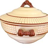 Antique Longchamp earthenware soup tureen