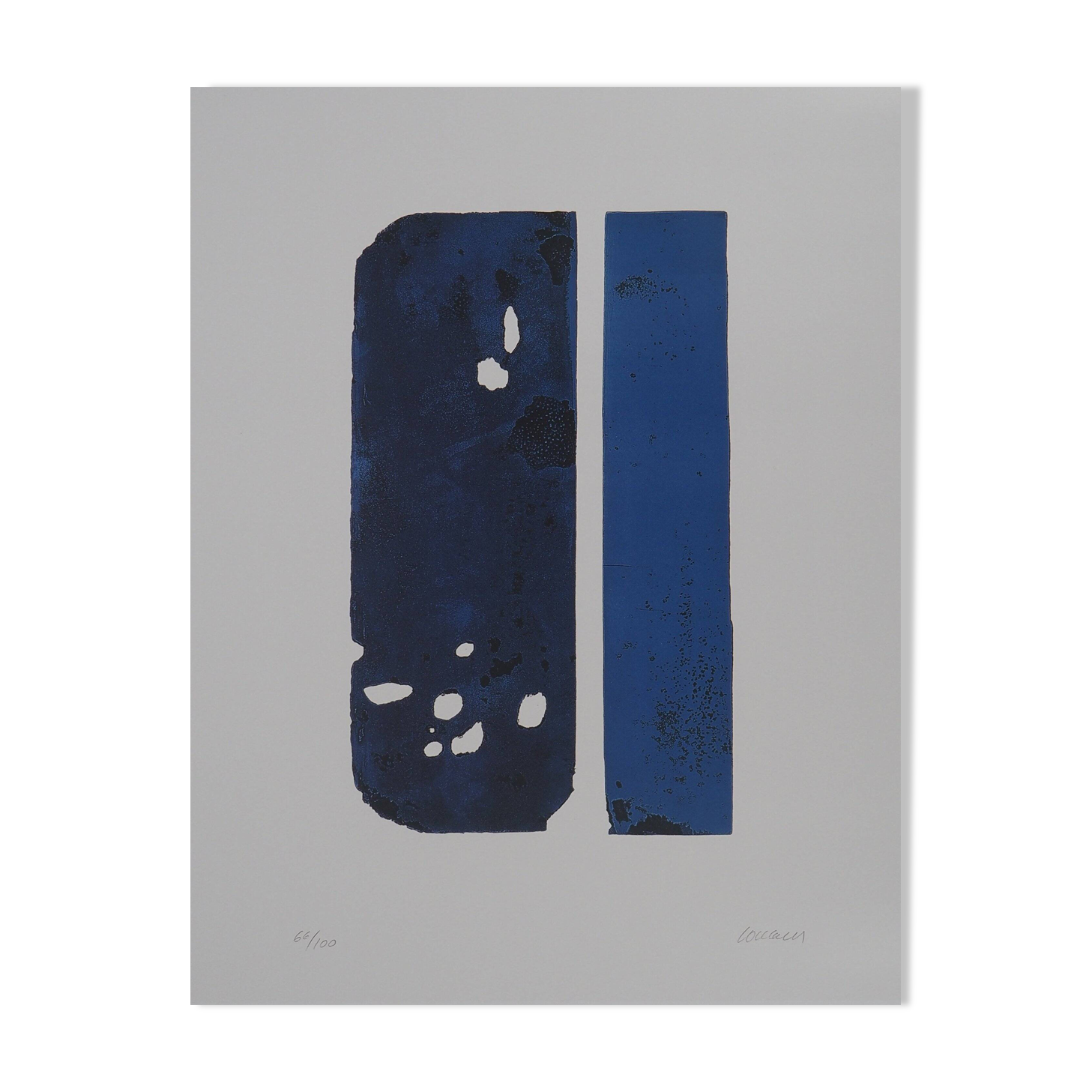 Pierre soulages: strong water xxx - original signed poster