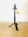 Brutalist wrought iron candle holder