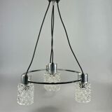 60s 70s lamp fixture ceiling lamp chandelier glass chrome space age