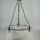 60s 70s lamp fixture ceiling lamp chandelier glass chrome space age