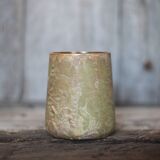 Vase from Yvelines in stoneware with enamel decoration featuring tree-like drips, 1900.