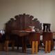 Art Deco dining table in teak, with butterfly extension, Danish cabinetmaker, 1940s.