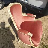 Louis XV style bergère armchair