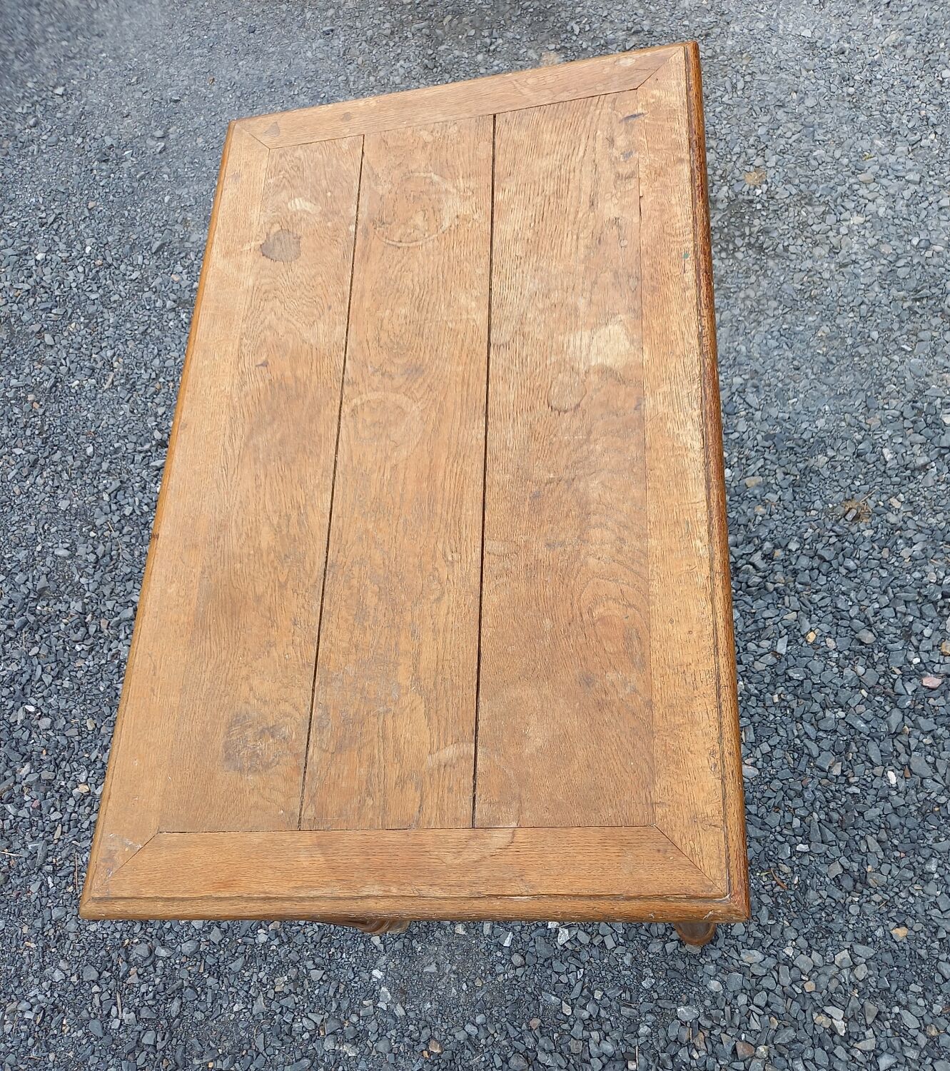 Old oak table 1 drawer