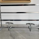 Vintage coat rack, chromed metal, art deco