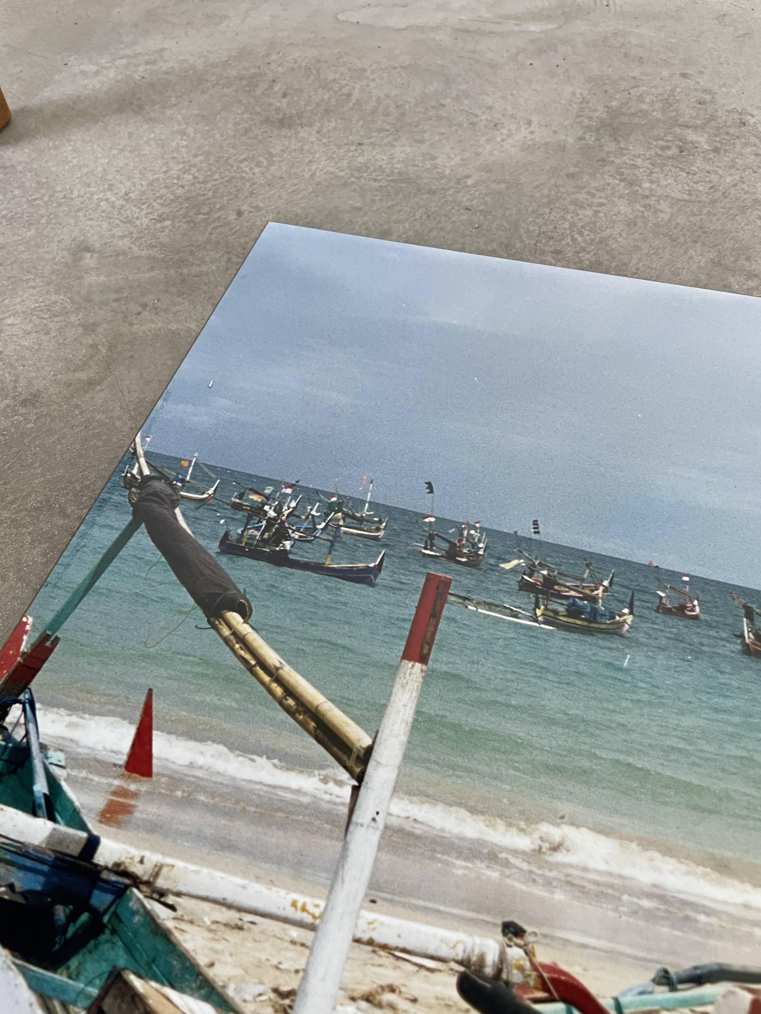 Photographie ancienne pêcheurs 50x76cm