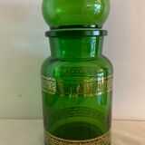Pharmacy pot in Belgian green glass