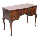 Writing Desk In Walnut Veneer, Early 20th Century