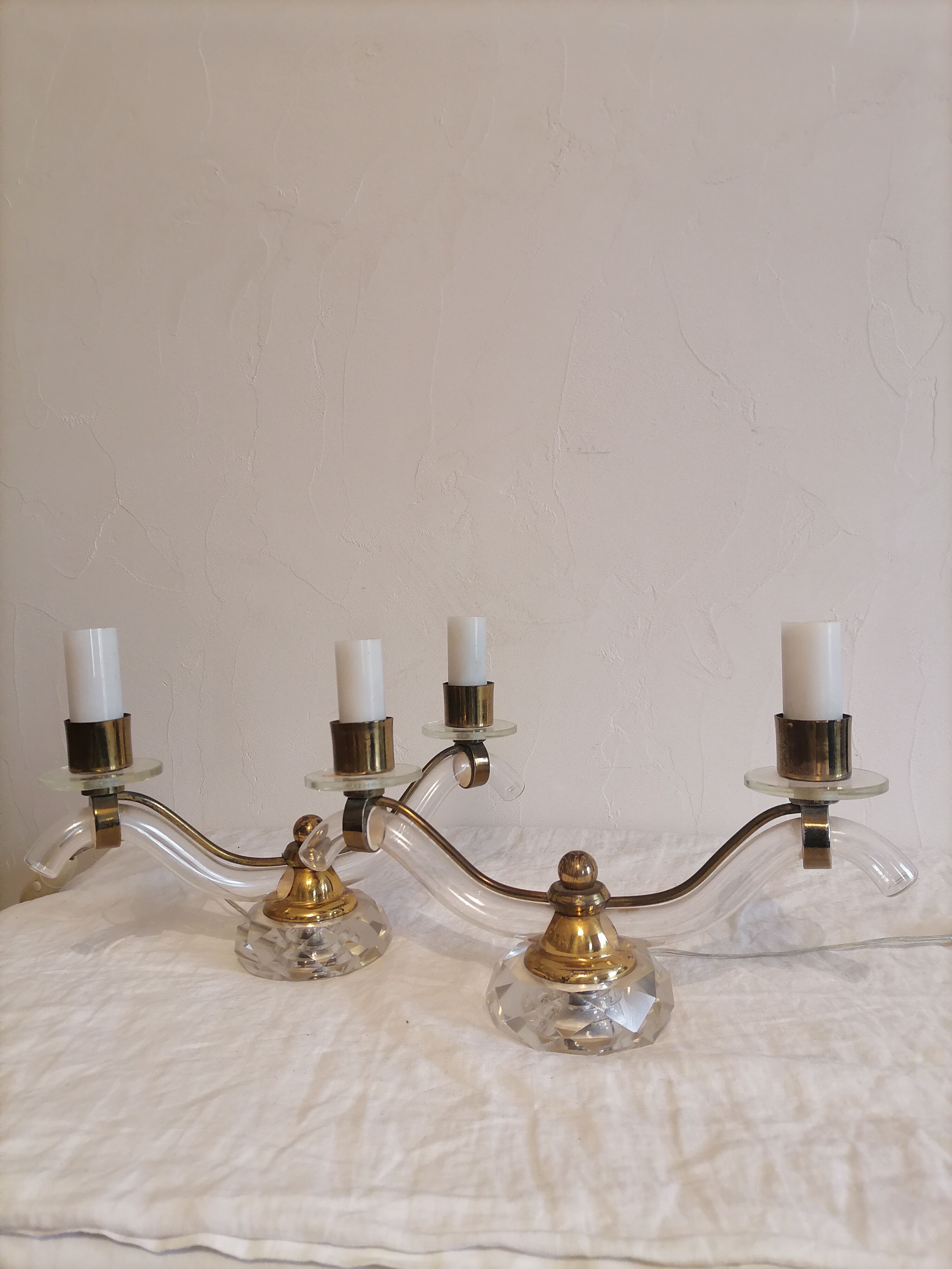 Pair of lamp. Early 20th century.