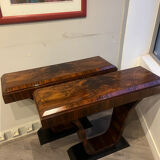 Art Deco pair of consoles