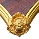 Marquetry and gilded bronze desk signed rinck in paris