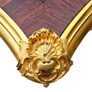 Marquetry and gilded bronze desk signed rinck in paris