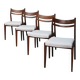 Chaises style scandinave en teck x4