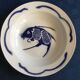 Set of 2 hollow plates enamelled white vintage basins