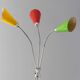Three-armed floor lamp, Lidokov, 1950s–1960s, Czechoslovakia