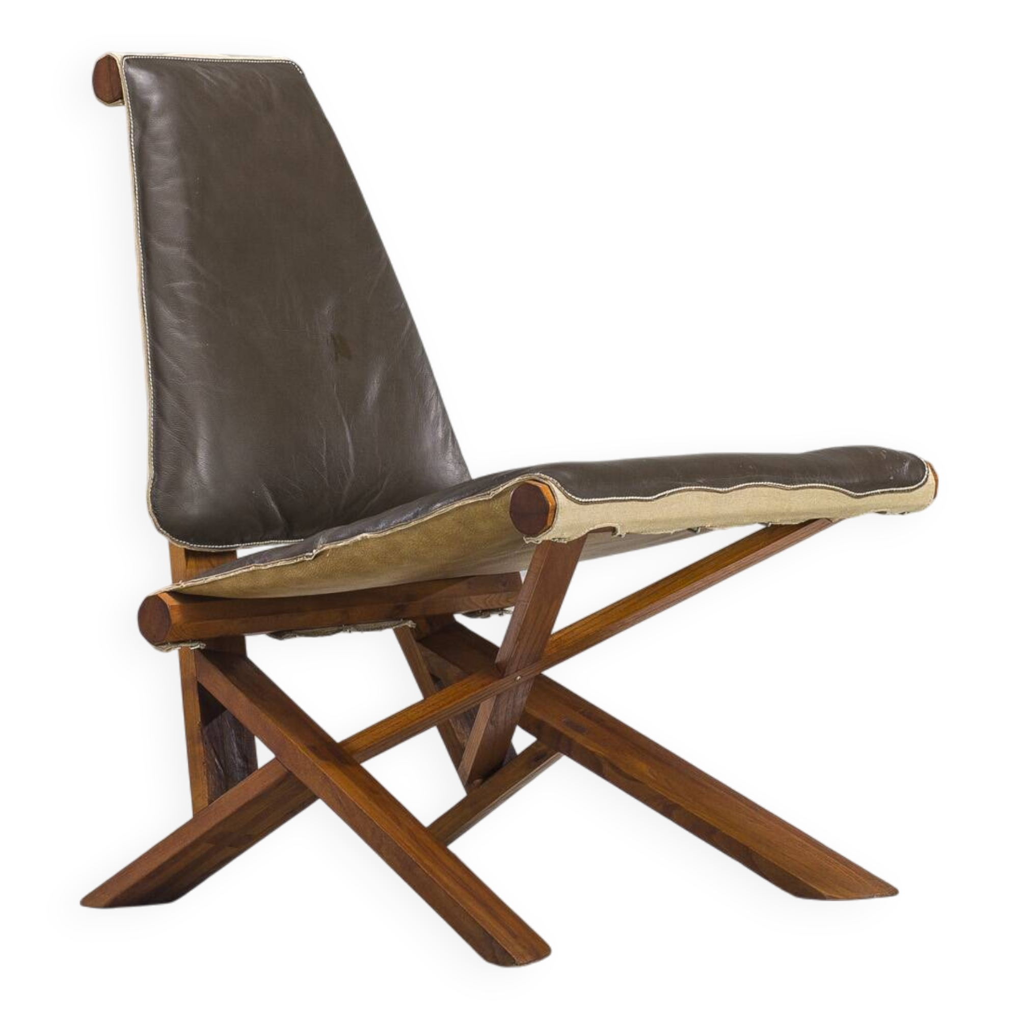 French S46 Dromadaire Chair by Pierre Chapo for Ebenisterie Seltz, 1970s