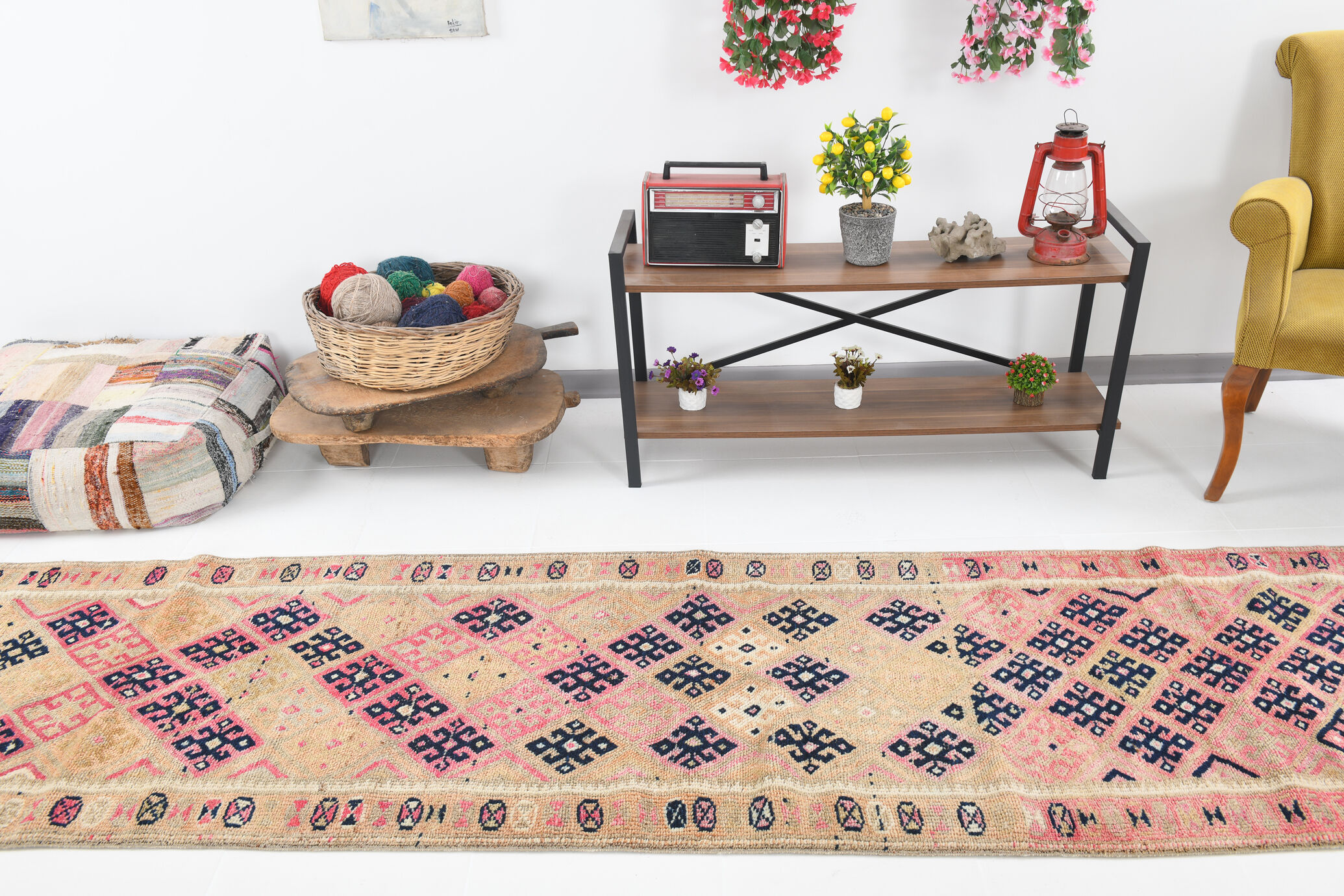 Long entrway runner rug 386x87cm